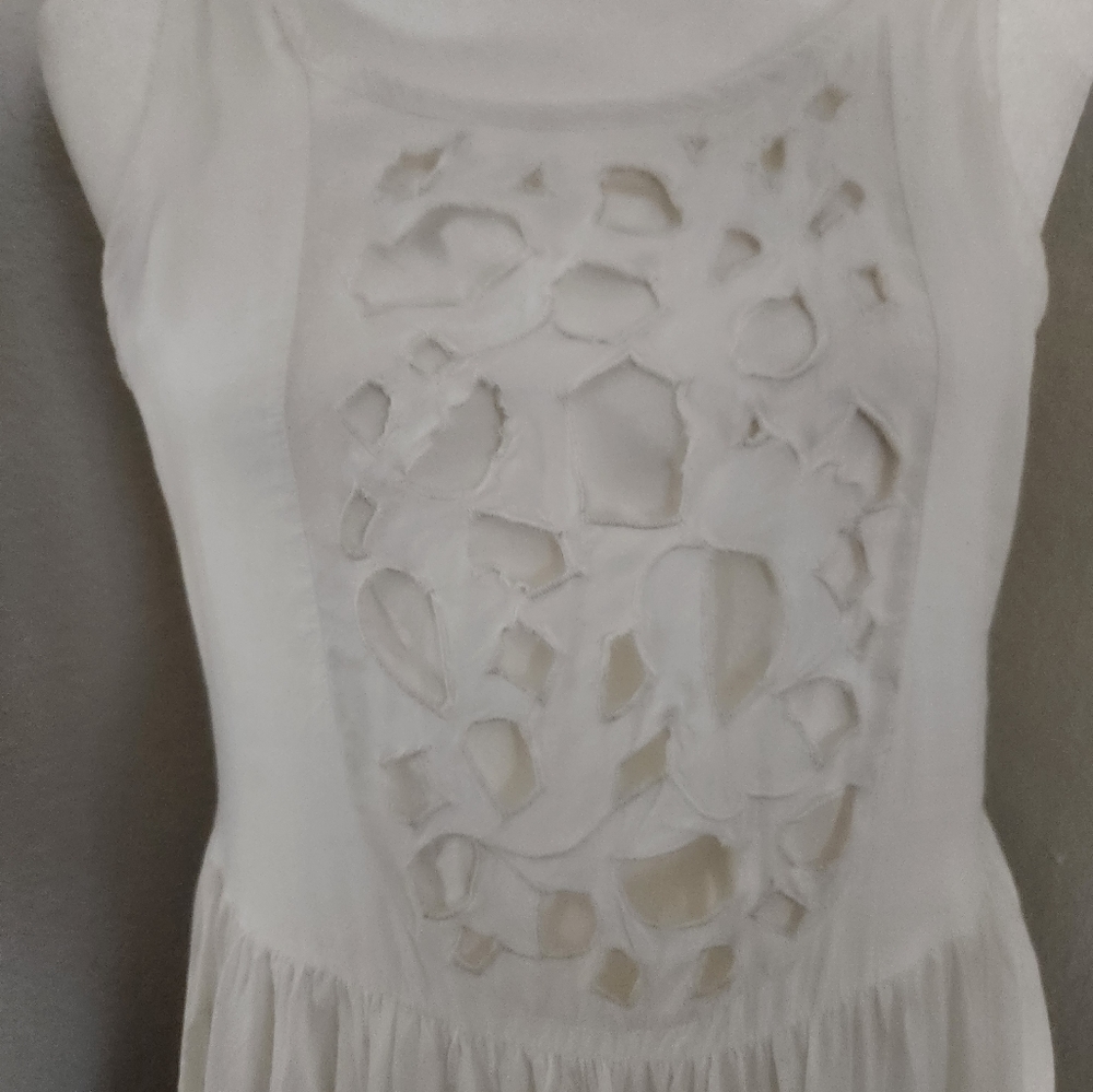 Lovers and Friends White Eyelet Mini Dress XS - Picture 6 of 6
